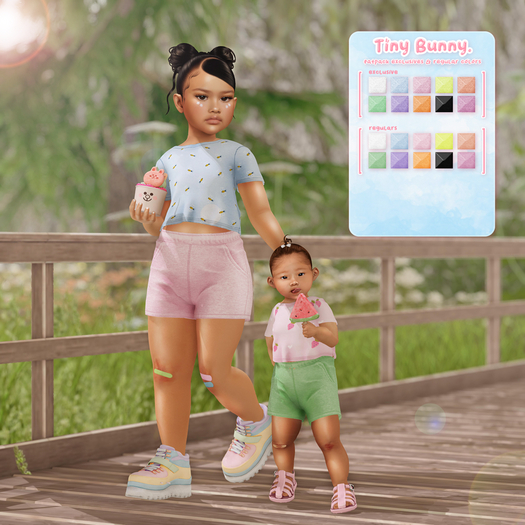 {TINY BUNNY} Summer- Shorts-Fatpack