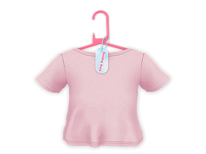 {TINY BUNNY} Cotton Candy Top