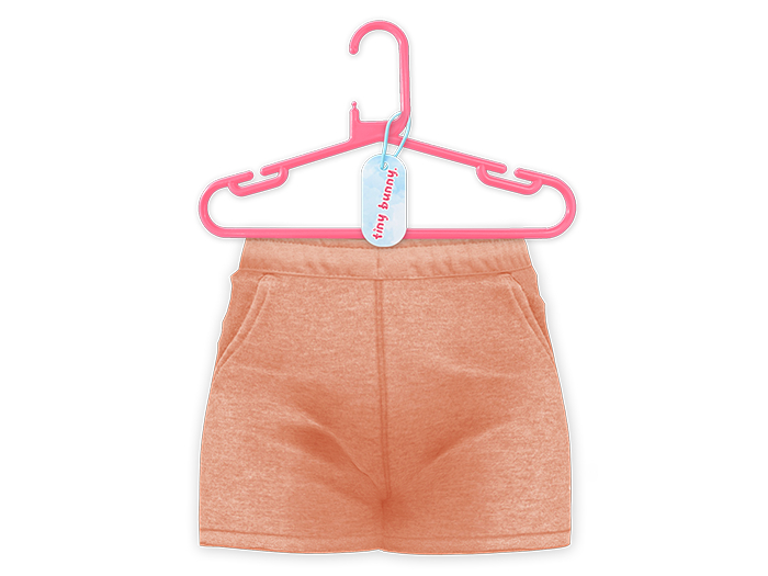 {TINY BUNNY} Peach shorts