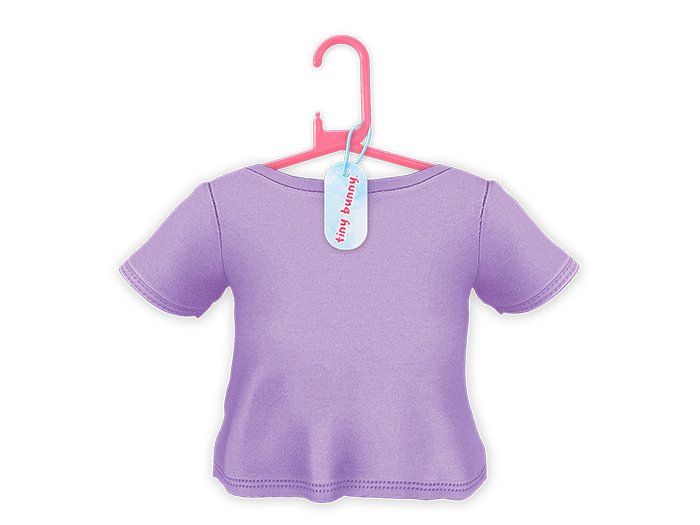 {TINY BUNNY} Grape Top