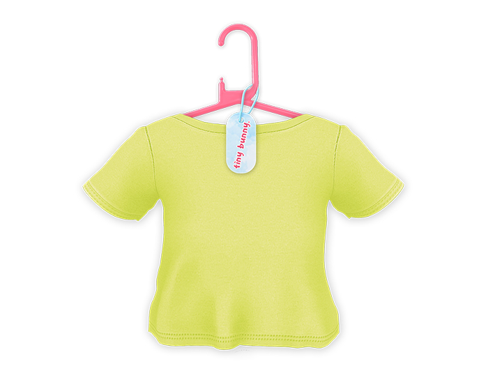 {TINY BUNNY} Lime Top