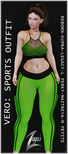 ::Z::VERO: SPORTY OUTFIT/GREEN AND BLACK