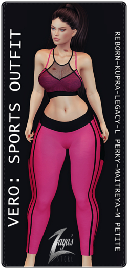 ::Z:: VERO: SPORTY OUTFIT/PINK AND BLACK