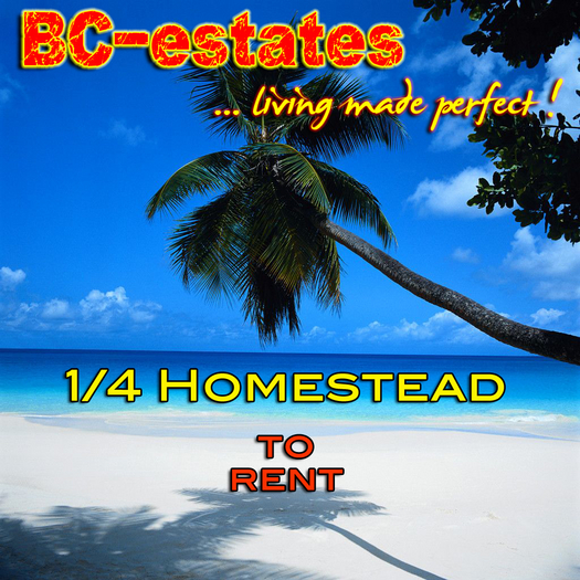 BC-estates * Quarter of a Homestead to rent