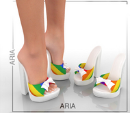 Pride White High Heels Maitreya