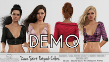 Demo Dawn Shirt  Fatpack Colors - Maitreya, Petite, Legacy, Nerido, Reborn, Juicy - FashionNatic
