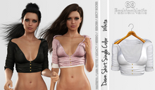 Dawn Shirt White - Maitreya Shirt, Reborn Shirt, Juicy Shirt, Petite Shirt, Legacy Shirt, Nerido Shirt - FashionNatic
