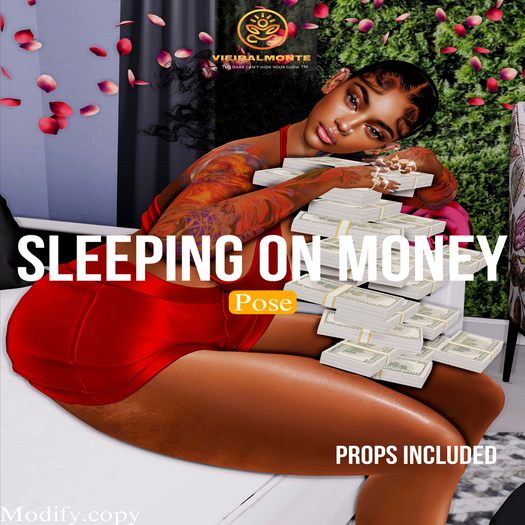 [V] 'SLEEPING ON MONEY' POSE