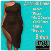 [R39] Amon BC Dress-Brown