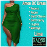 [R39] Amon BC Dress-Lime