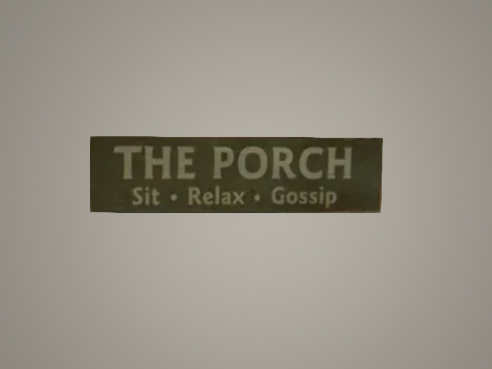 Life Is Better On The Porch 4 ft long Wall Décor Wall Sign, routered