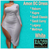 [R39] Amon BC Dress-White