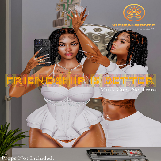[V] 'FRIENDSHIP IS BETTER' POSE