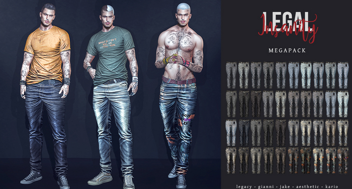 Legal Insanity - Carson denims MEGAPACK