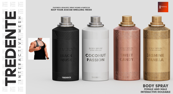 Tredente // Body Spray [BLACK MUSK] (Packed)