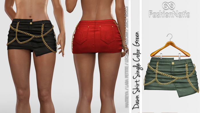 Dawn Skirt Green - Maitreya, Petite, Legacy, Reborn, Juicy Rolls - FashionNatic