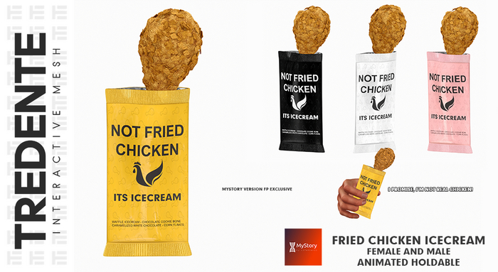 Tredente // Fried Chicken Icecream [WHITE] (Packed)