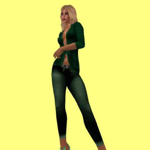 green suit