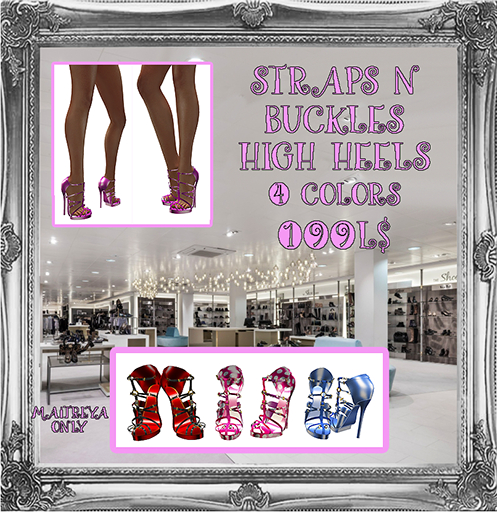 Straps n Buckles High Heels 