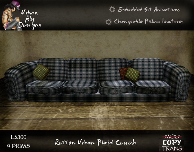 [UAD] Rotten Urban Plaid Couch