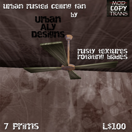 [UAD] Urban Rusted Ceiling Fan(boxed)