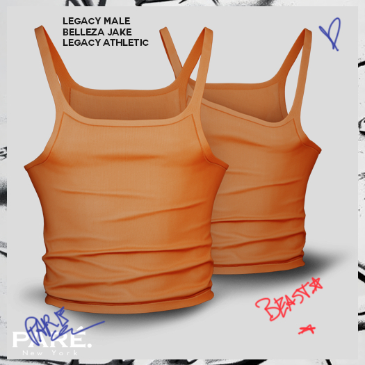 Pare.Tio Tank Tee - Orange