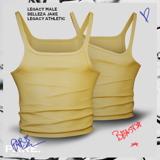 Pare.Tio Tank Tee - Lemon