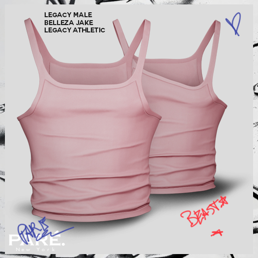 Pare.Tio Tank Tee - Blush