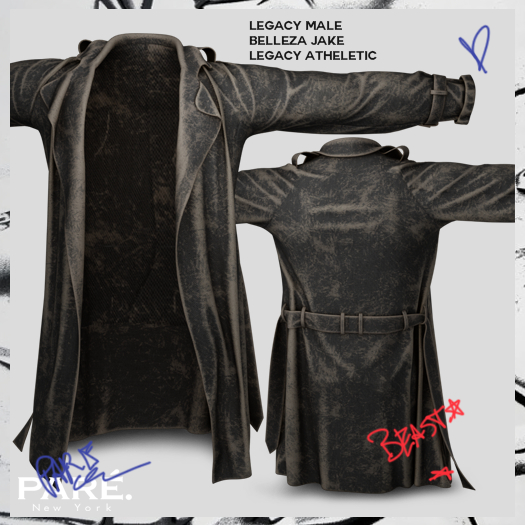 Pare.Tio Weathered Jacket  - Onyx