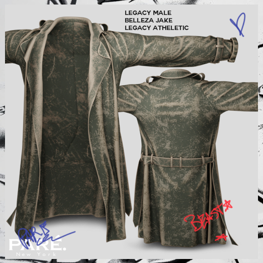 Pare.Tio Weathered Jacket  - Olive