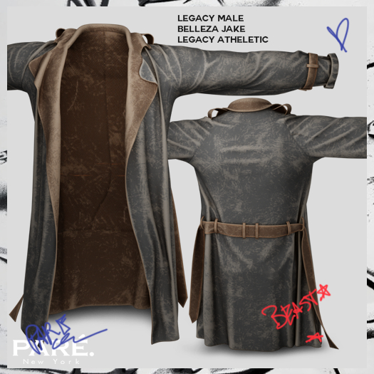 Pare.Tio Weathered Jacket  - Dark Grey