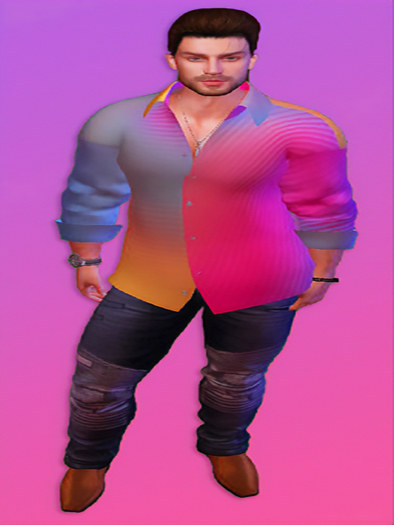 Men's Slim Fit Shirt  -Onupup Male 002