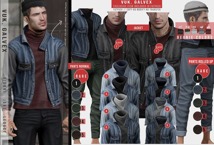 Vuk. Galvex SET - LEGACY-ATHLETIC /RARE