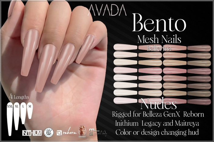 Avada Bento Nails (B) - Nudes