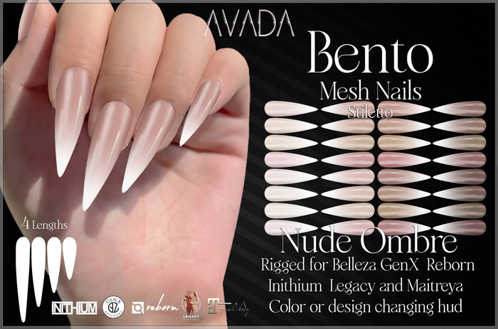 Avada Bento Nails (S) - Nude Ombre