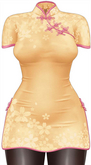 Kaithleen's Cherry Blossom Dress - Yellow