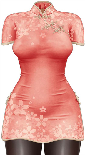 Kaithleen's Cherry Blossom Dress - Peach
