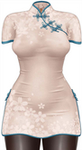 Kaithleen's Cherry Blossom Dress - Nude