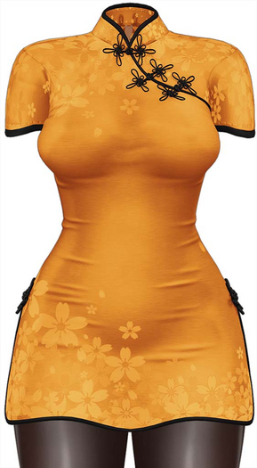 Kaithleen's Cherry Blossom Dress - Gold