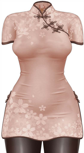 Kaithleen's Cherry Blossom Dress - Cappuccino
