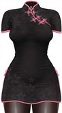Kaithleen's Cherry Blossom Dress - Black