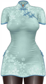 Kaithleen's Cherry Blossom Dress - Aqua