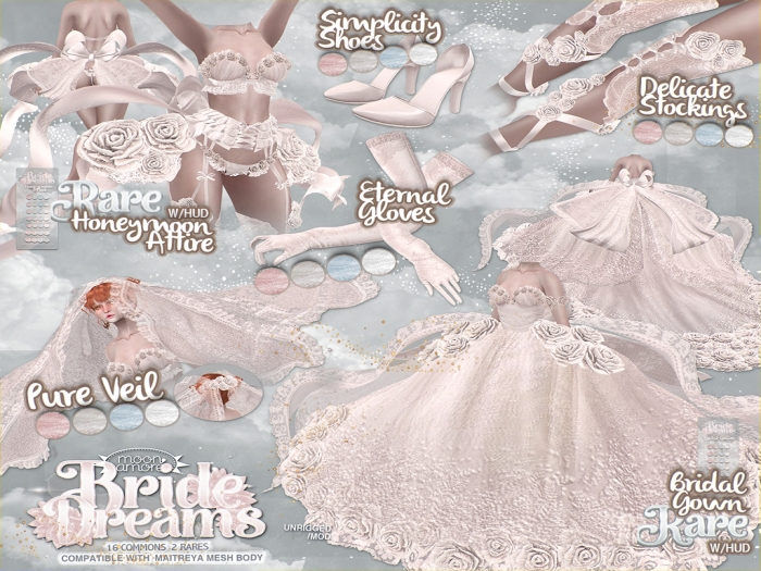 :Moon Amore: BrideDreams/ Delicate Stockings/  ROSE