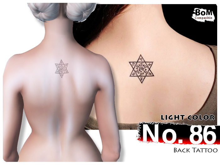(Back Tattoo) No.86 Light