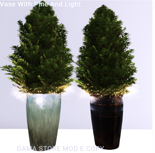 DS Vase With Pine And Light 
