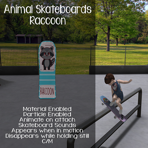 [Grunt] - Skateboard Raccoon