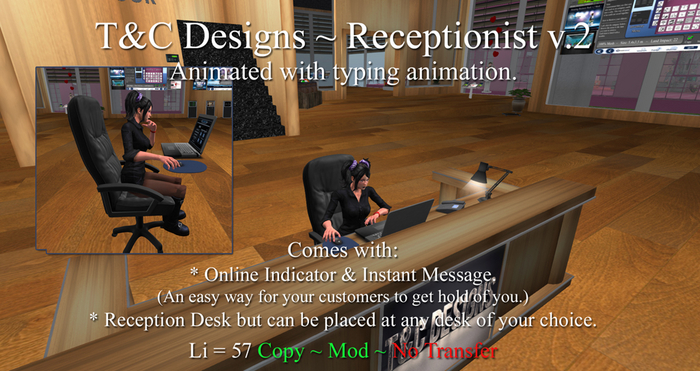 Receptionist v.2 (Animesh) RezBox! PROMO PRICE!