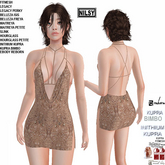 STRAPPED LACE DRESS,CL&MESH BODY&MESH BODY