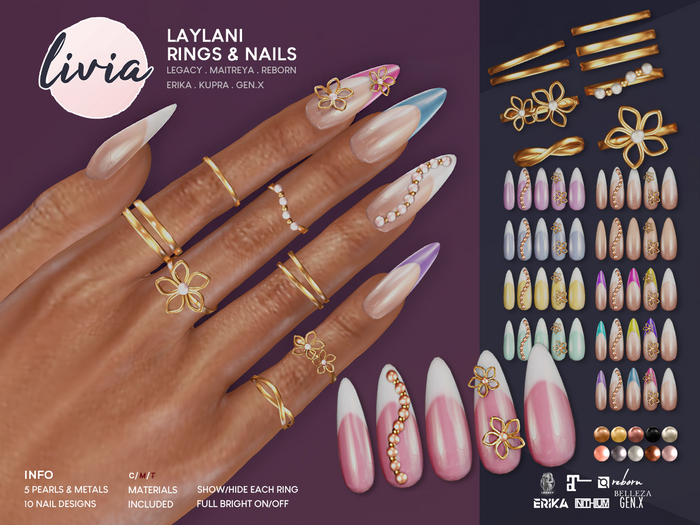 LIVIA Laylani Rings & Nails [fatpack]
