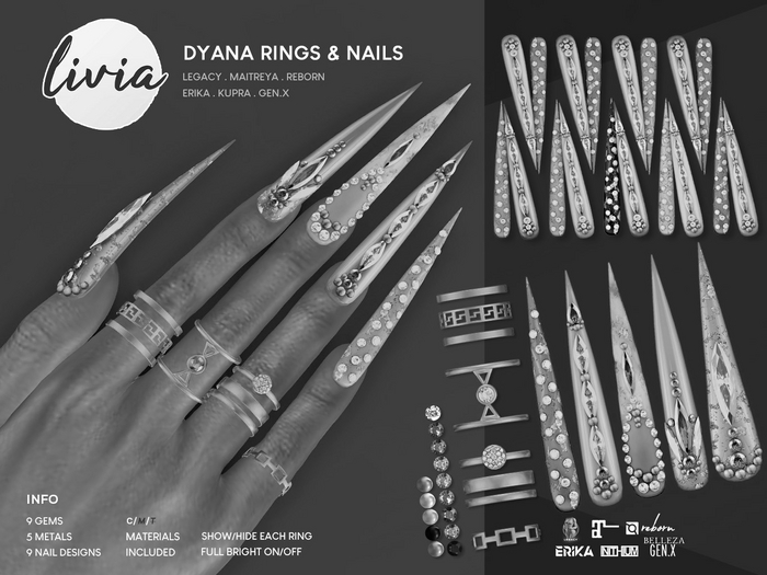 LIVIA Dyana Rings & Nails DEMO
